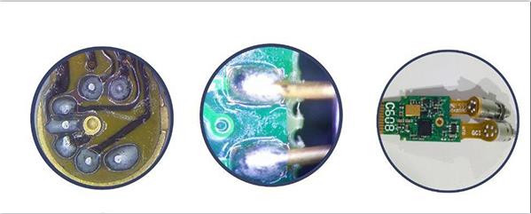 光通訊FPC軟板與光器件焊接， PCB硬板與光器件焊接圖示